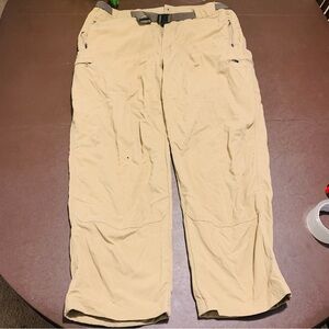 Rail Riders Pants Mens Brown 100% Nylon Hiking Adult 2XL 40x30